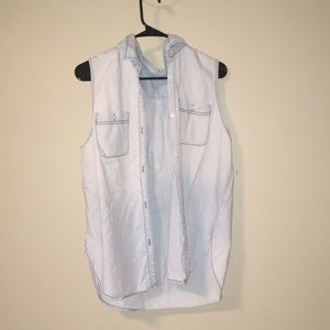 Jean vest but it’s like a blouse
